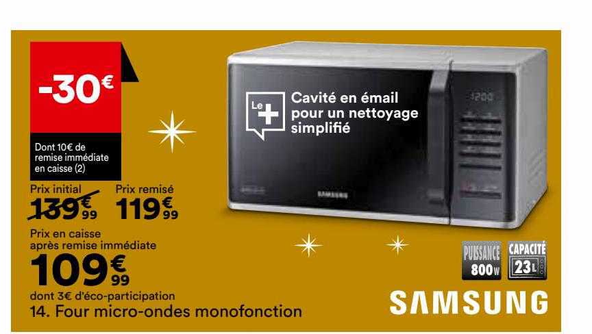 four micro-ondes monofonction samsung