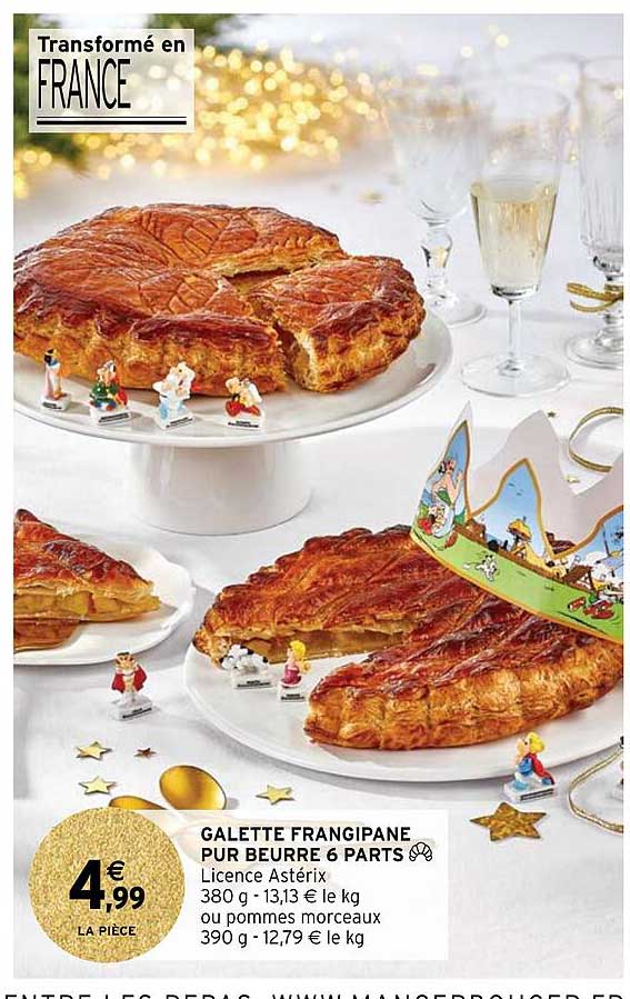 galette frangipane pur beurre 6 parts