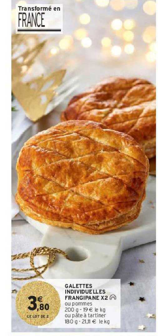 galettes individuelles frangipane x2