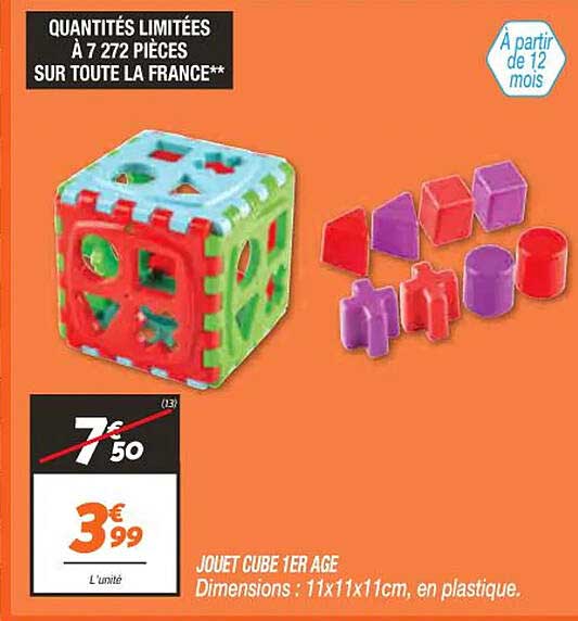 jouet cube 1er âge