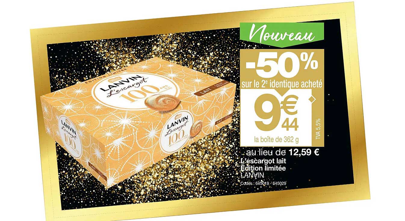 l'escargot lait édition limitée lanvin