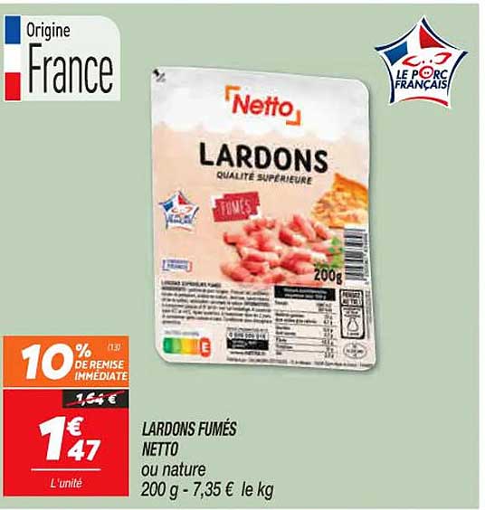 Lardons Fumés Netto