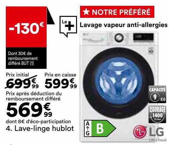 lave-linge hublot lg