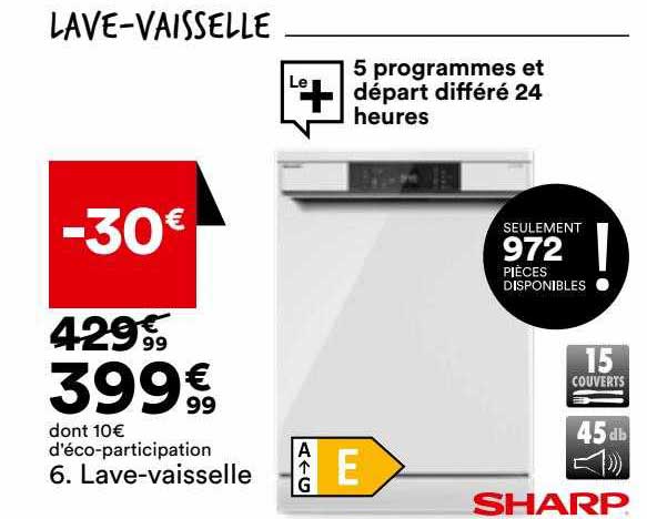 Lave-vaisselle Sharp
