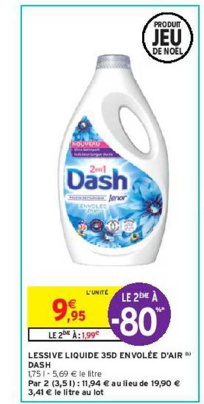 lessive liquide 35d envolée d'air dash