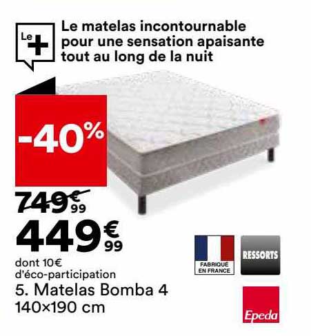 matelas bomba 4 140 x 190 cm epeda
