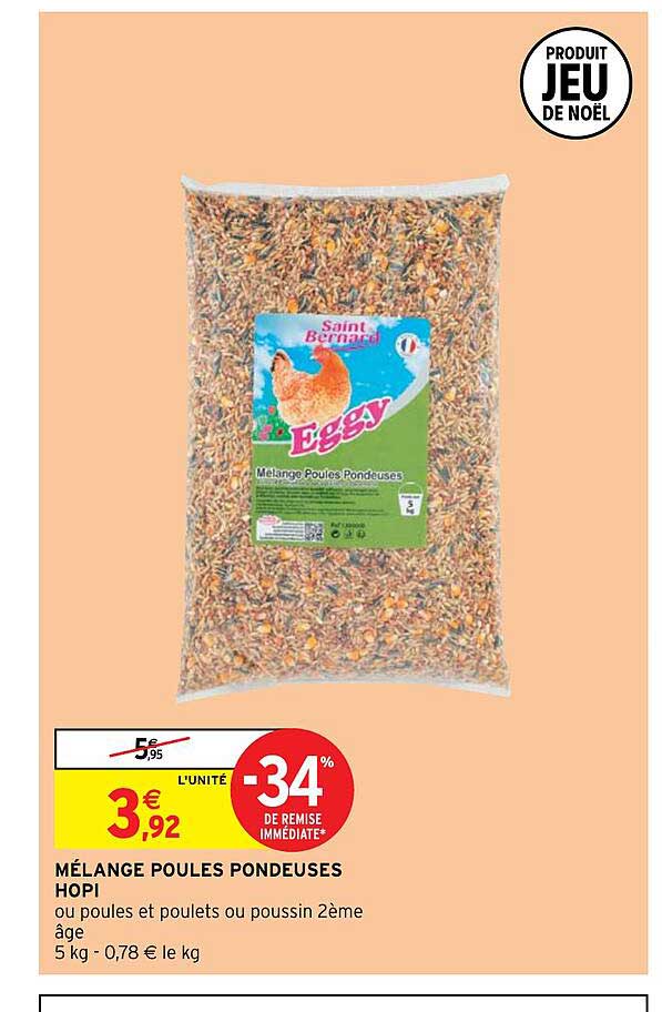 mélange poules pondeuses hopi