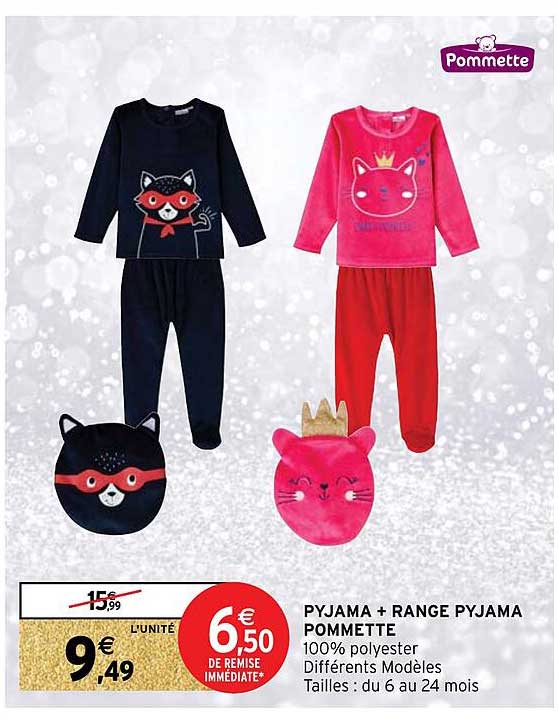 Pyjama + Range Pyjama Pommette