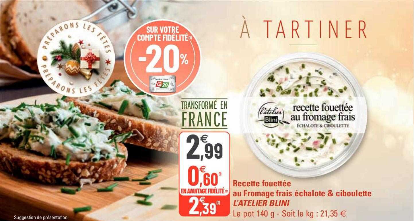 recette fouettée au fromage frais échalote & ciboulette l'atelier blini