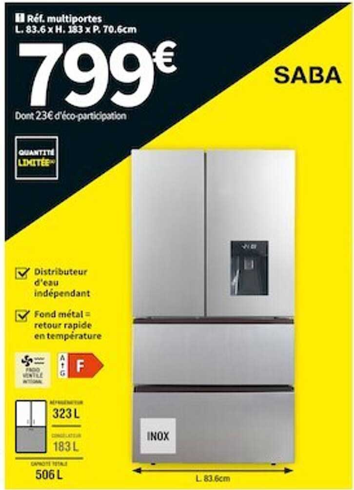 Réfrigérateur Multiportes Saba