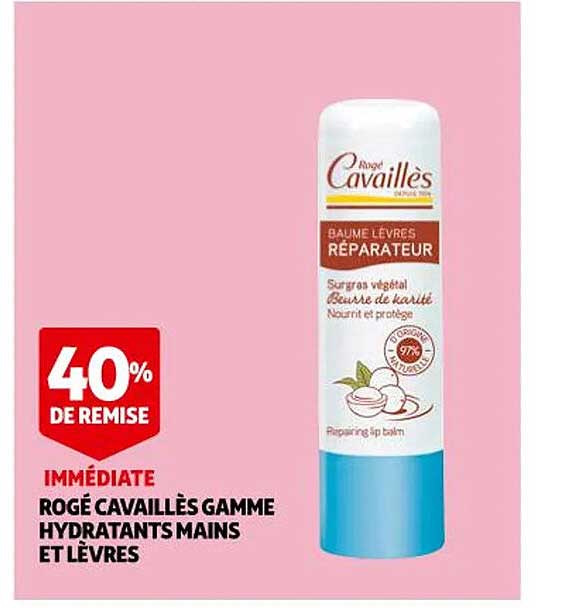rogé cavaillès gamme hydratants mains et lèvres
