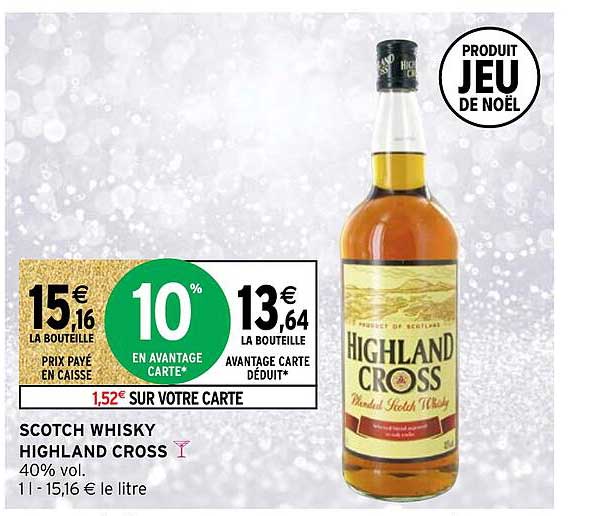 scotch whisky highland cross