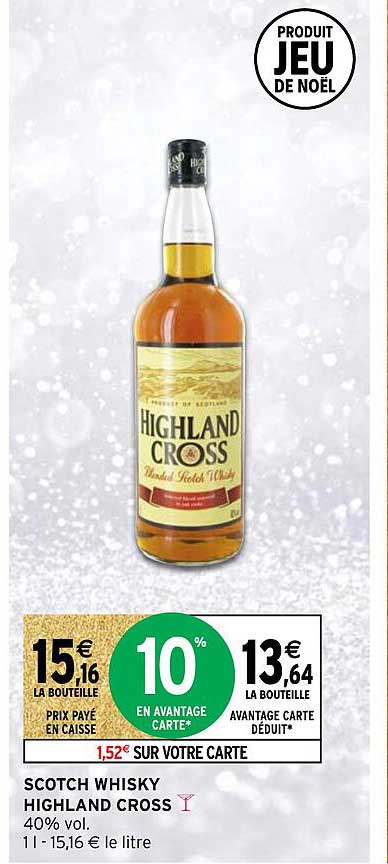 scotch whisky highland cross
