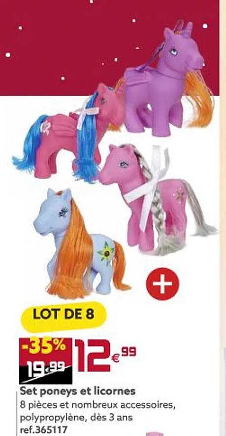 set poneys et licornes
