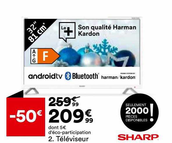 Téléviseur 32" 81 Cm Sharp