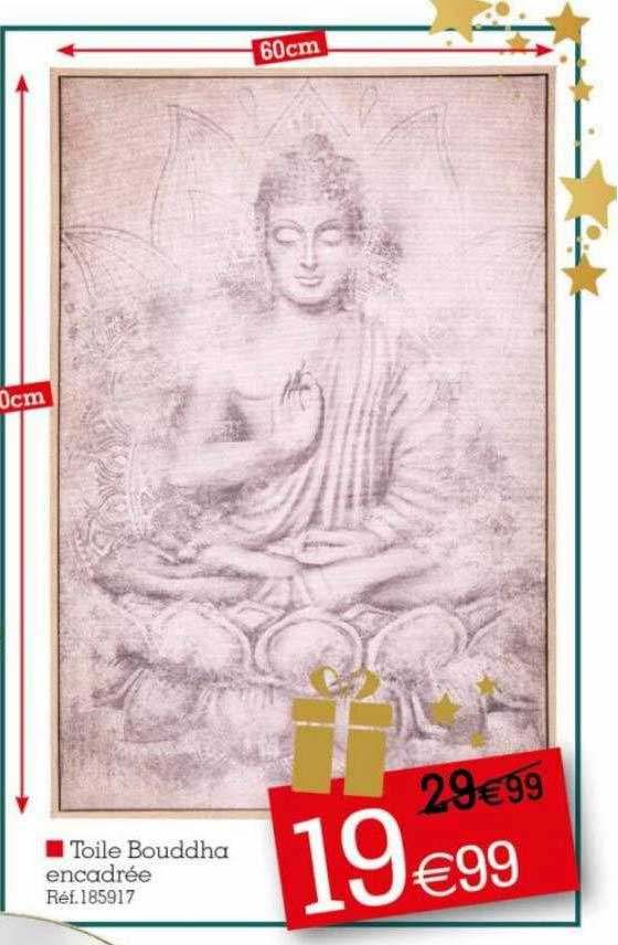 toile bouddha encadrée