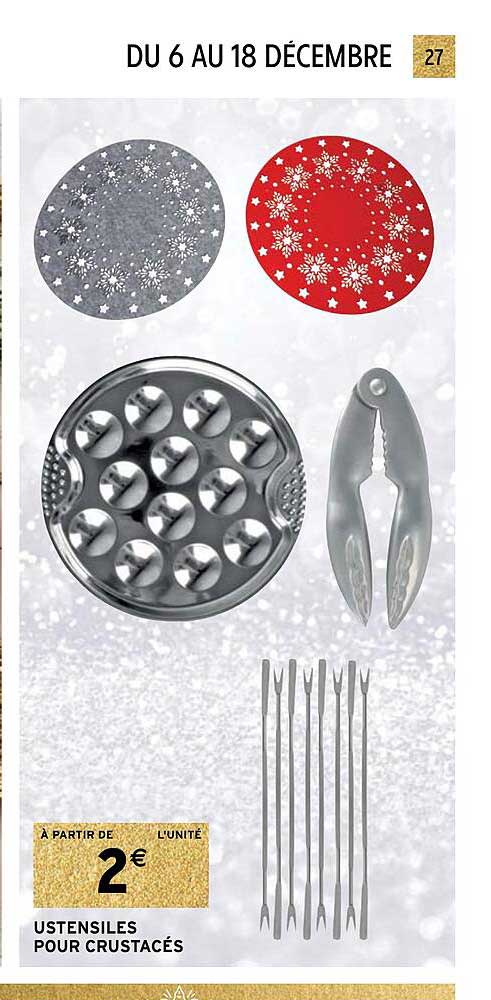 ustensiles pour crustacés