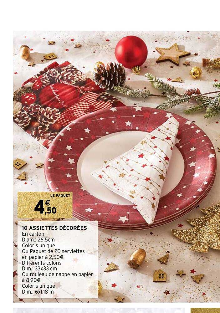 10 Assiettes Décorées