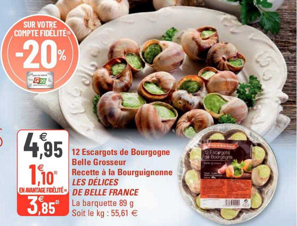12 escargots de bourgogne belle grosseur recette à la bourguignonne les délices de belle france