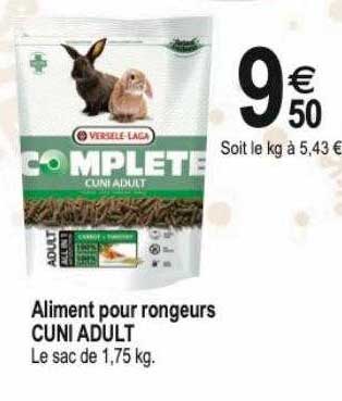 aliment pour rongeurs cuni adult