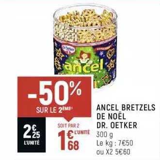 ancel bretzels de noël dr. oetker