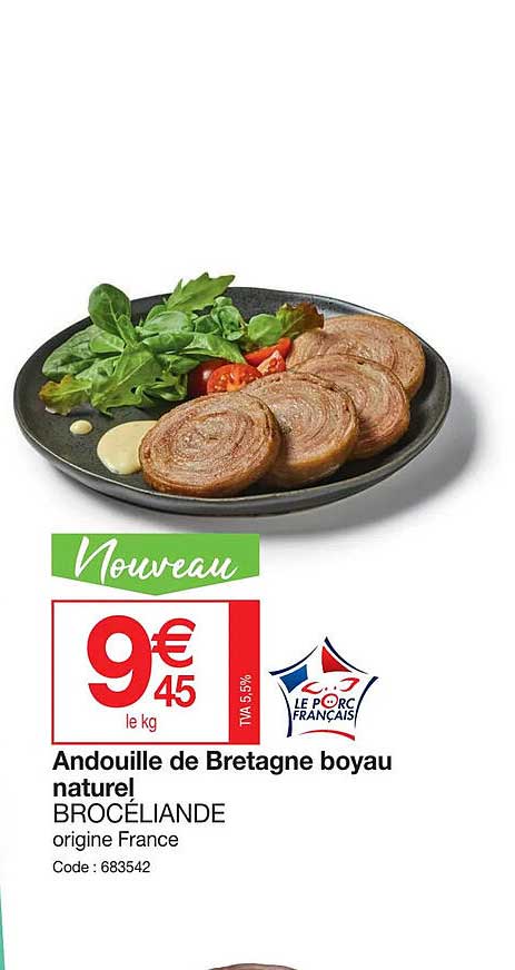 Andouille De Bretagne Boyau Naturel Broceliande