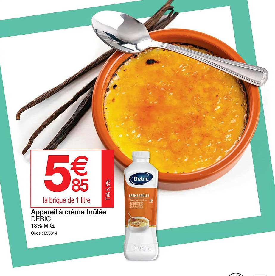 appareil à crème brûlée debic