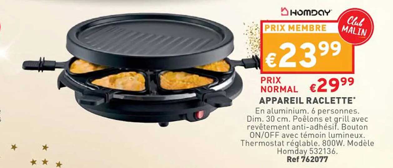 Appareil Raclette