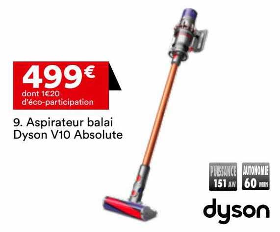 aspirateur balai dyson v10 absolute