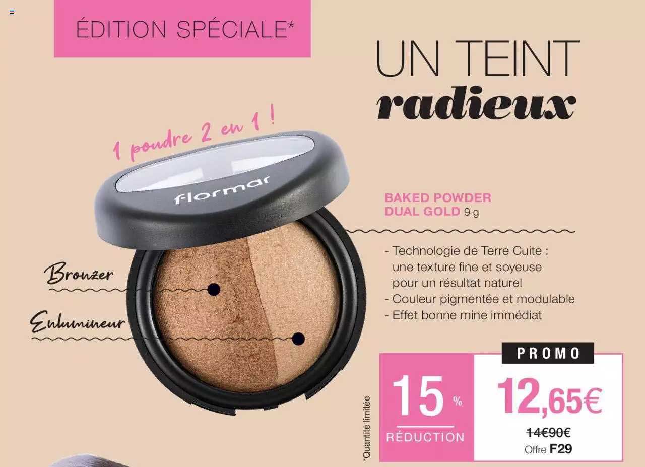 Baked Powder Dual Gold Flormar