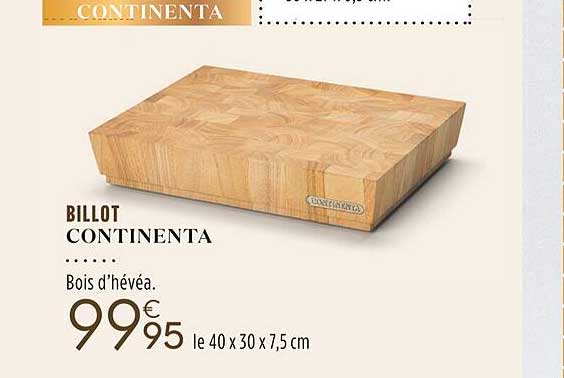 billot continenta