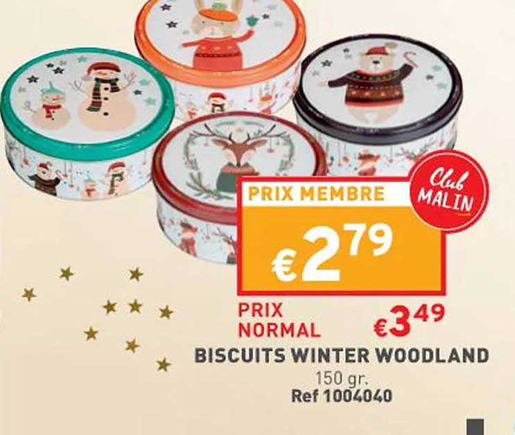 biscuits winter woodland