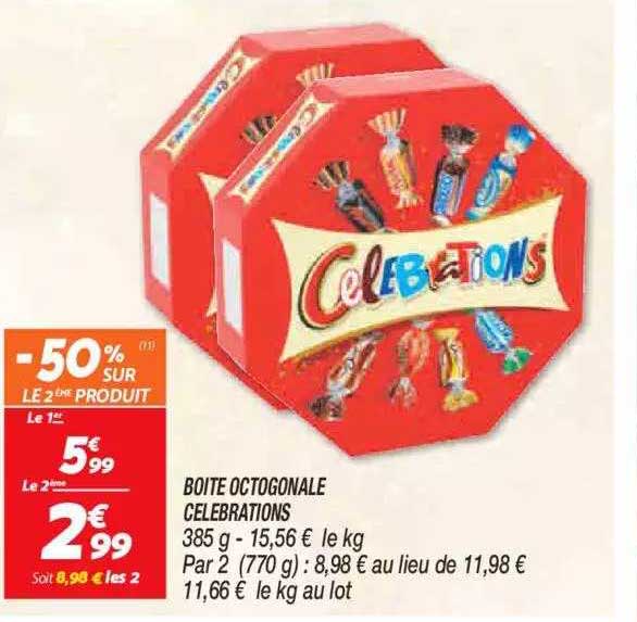 boîte octogonale célébrations