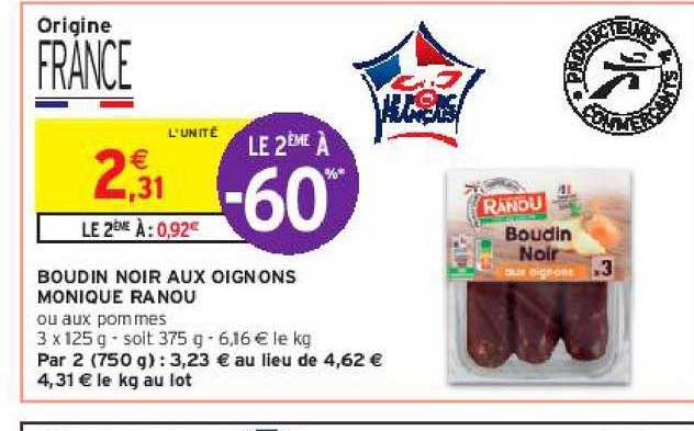 boudin noir aux oignons monique ranou