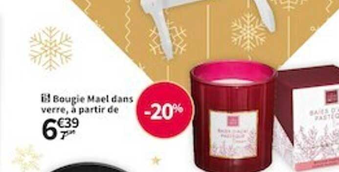 bougie mael dans verre