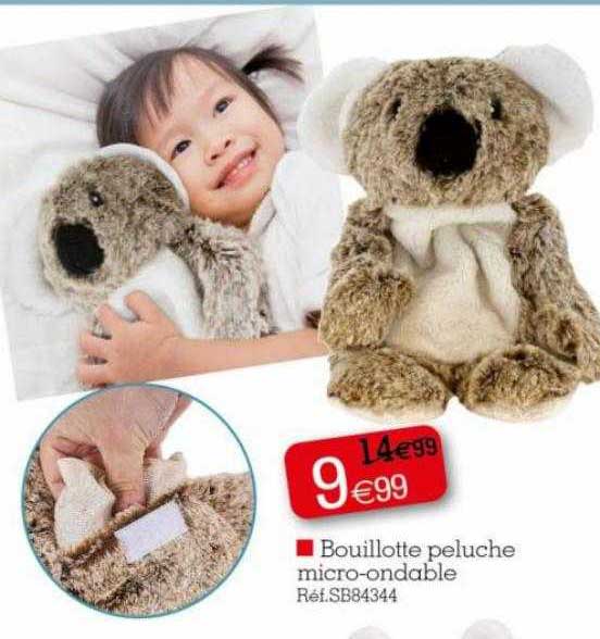 bouillotte peluche micro-ondable
