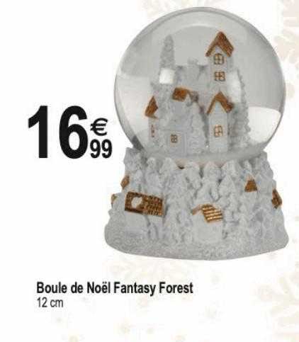 boule de noël fantasy forest