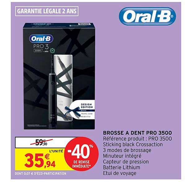 brosse à dent pro 3500 oral-b