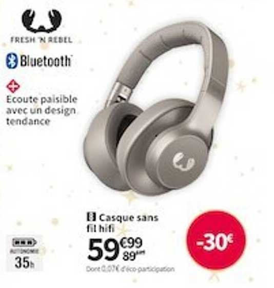 casque sans fil hifi fresh 'n rebel