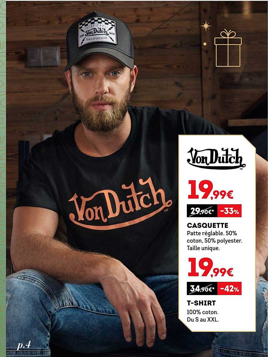 casquette van dutch, t-shirt van dutch