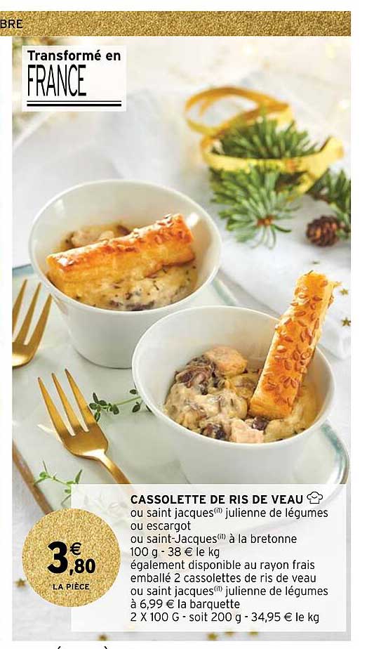 cassolette de ris de veau
