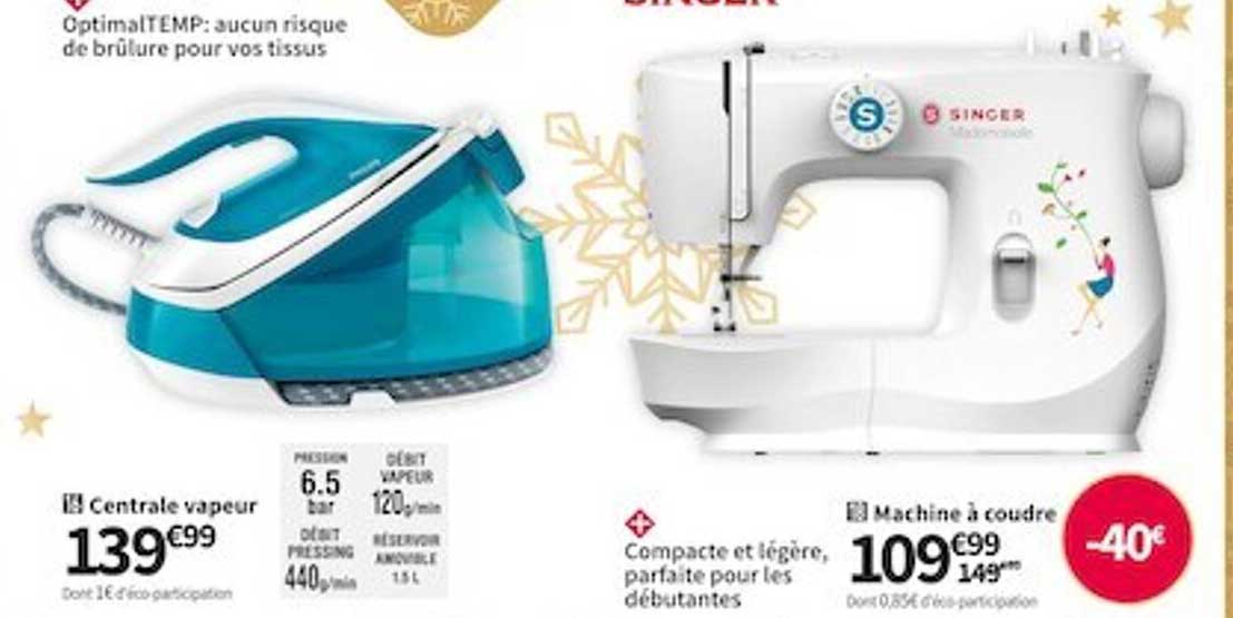 Centrale Vapeur, Machine à Coudre Singer