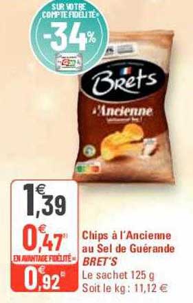 Chips à L'ancienne Au Sel De Guérande Bret's