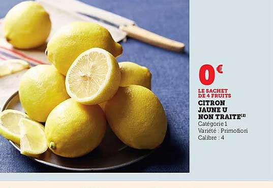 citron jaune u non traité