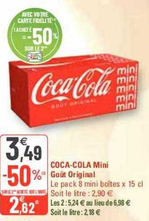 coca-cola mini goût original