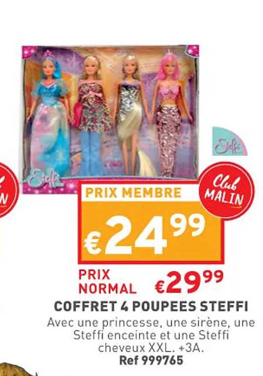 coffret 4 poupées steffi