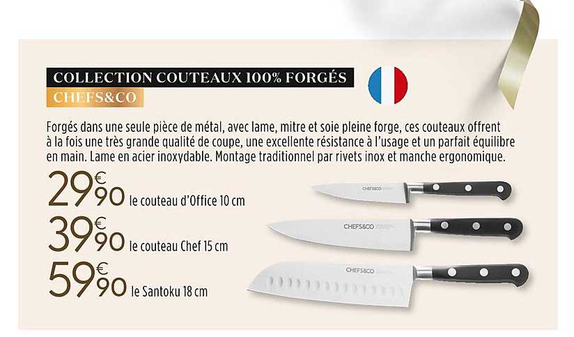 Collection Couteaux 100% Forgés Chefs&co