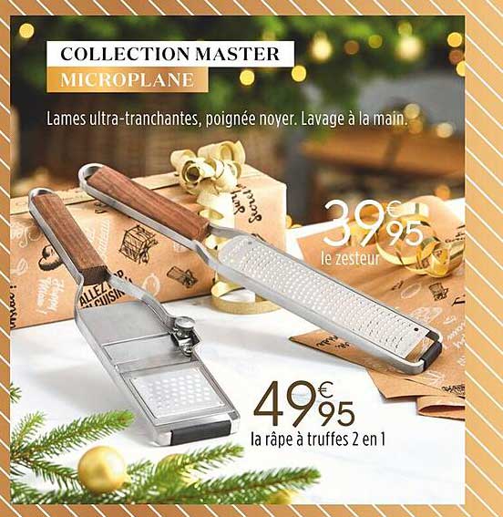 collection master microplane la râpe à truffes 2 en 1