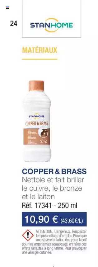 copper&brass nettoie et fait briller le cuivre le bronze et le laiton stanhome