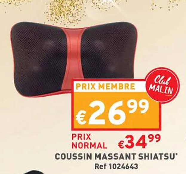 coussin massant shiatsu